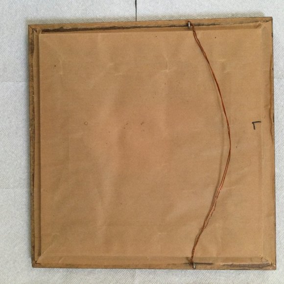 Beautiful needlework yarn art  bird and flower wood square frame - Picture 3 of 3